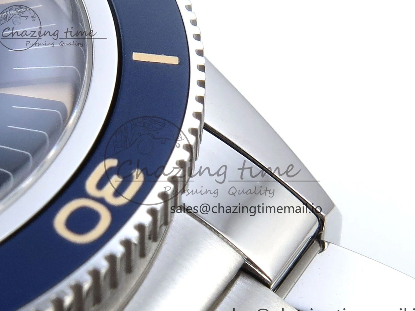 0523 Elegant Seamaster 300 Heritage SS VSF 1:1 Best Edition Blue Dial on SS Bracelet A 7701